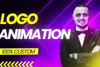 do 2d custom logo animation, loop animation for you