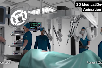 create 3d medical animation surgery explainer animation medical device animation