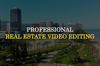 create a high quality real estate videos based on your need