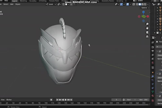 sculpt 3d helmet 3d mask 3d power rangers helmet cosplay 3d mask model for print