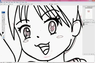 create a digital line art from your photo or drawing