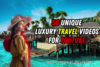 create luxury travel videos for youtube channel