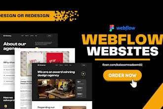design, develop, or redesign a conversion focused webflow website with SEO