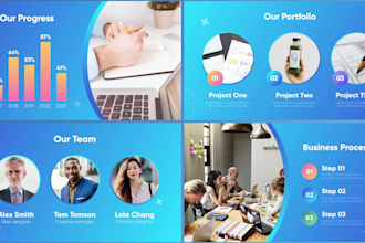 design powerpoint presentation for elearning webinar courses