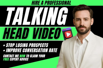do youtube talking head video editing that hooks viewers, explainer spokesperson