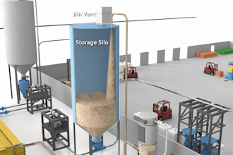 create 3d industrial animation factory production line conveyor process video