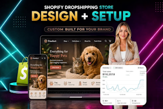 design and develop a branded shopify store