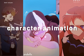create a japanese 2d anime style animation for you