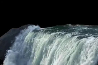 create realistic 3d water simulation, waterfall fluid simulation in houdini