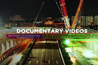 corporate video editing with tracking motion