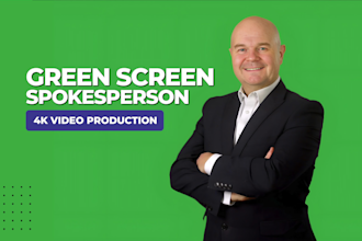 be your green screen male company video spokesperson actor