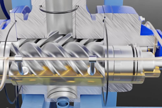 do engineering explainer video technical 3d animation industrial product design