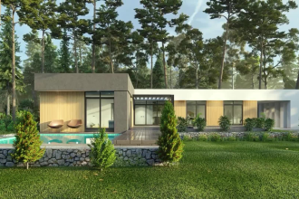 do realistic architectural 3d visualization and exterior 3d rendering