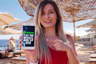 do mobile app promo real people holding mobile