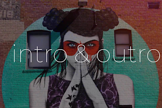 youtube intro video trailer or logo animation 4k