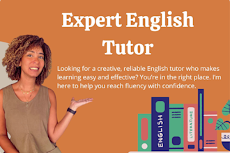 be your creative english tutor for any level