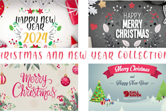 christmas and new year greetings animation video for you