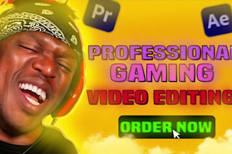 do professional gaming video editing for youtube and twitch