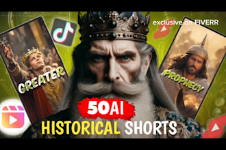 create ai history shorts for youtube, instagram and tiktok