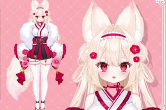 draw and rig high quality live2d vtuber model, vtuber rigging, 2d vtuber design