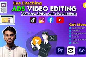 create video ads for tiktok, instagram, facebook, youtube