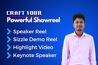 edit professional speaker sizzle reel for public speaker