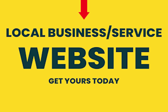 design, develop website for your local business and service