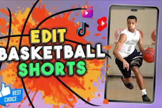 edit basketball videos for tiktok, youtube and reels