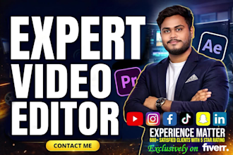 provide expert premiere pro video editing services