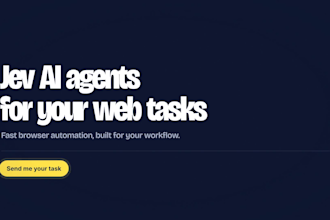 build a jev ai agent for fast browser automation of your web tasks