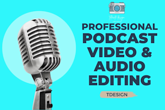 do professional zoom video editing and podcast editing