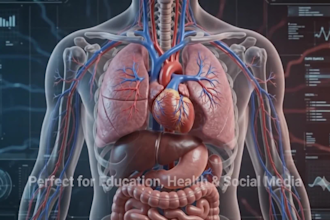 create medical anatomy videos with voiceover