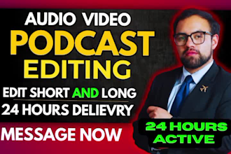 edit video podcast and audio podcast