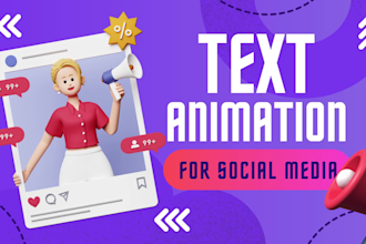 create dynamic kinetic text animation