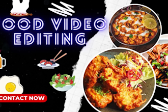 do cooking video and food video editing