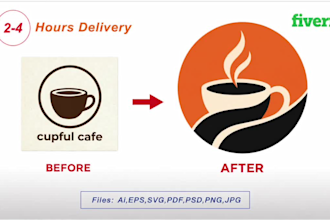 redesign and revamp your business logo professionally