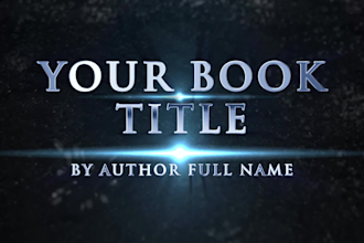 create this book promo video trailer