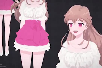 draw and rig live2d vtuber model, 2d vtuber anime art streaming avatar vtuber