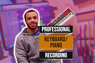 record professional keyboard, piano, synth or midi