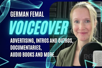 record a femal german soft voice over