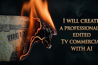 create a professionally edited TV commercial with ai