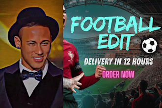 do football edits for tiktok or youtube