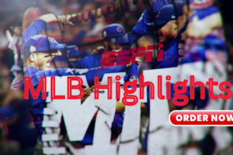 edit sports highlights of mlb, nba, and american football