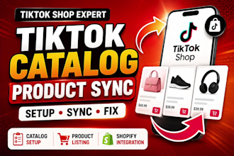 create your tiktok catalog, sync products and setup tiktok shop