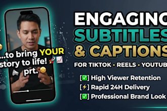 add engaging subtitles captions to your video