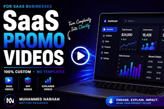 create a custom saas product promo video