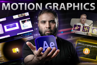 create motion graphics video and 2d animation