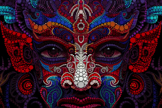 make a dot art for your portrait with ben heine style