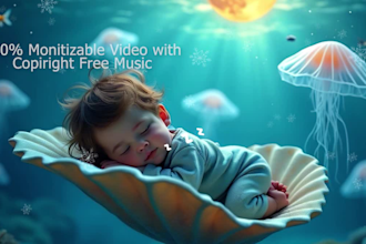 create 30 lullaby videos, baby sleep music, and kids music for youtube