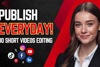 edit 30 short videos for a whole month of content